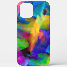 Digitale Pinselstriche in sehr farbigen Farben