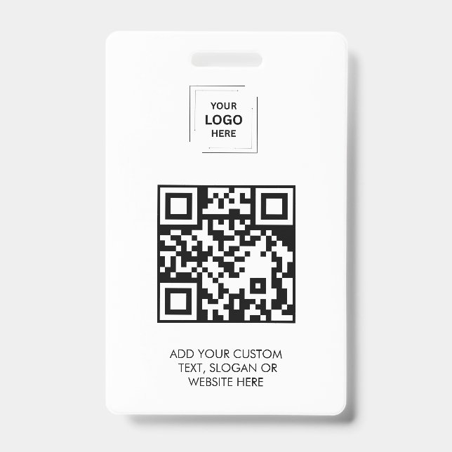 Digitale QR-Mitarbeiterzugangsidentitätsdesign Ausweis (Vorderseite)