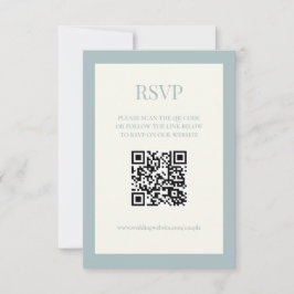 Digitale RSVP-Karte Dusty Blue 3.5x5 RSVP Karte
