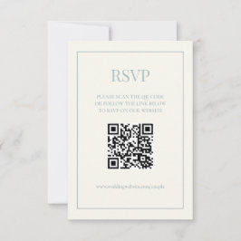 Digitale RSVP-Karte Dusty Blue 3.5x5 RSVP Karte