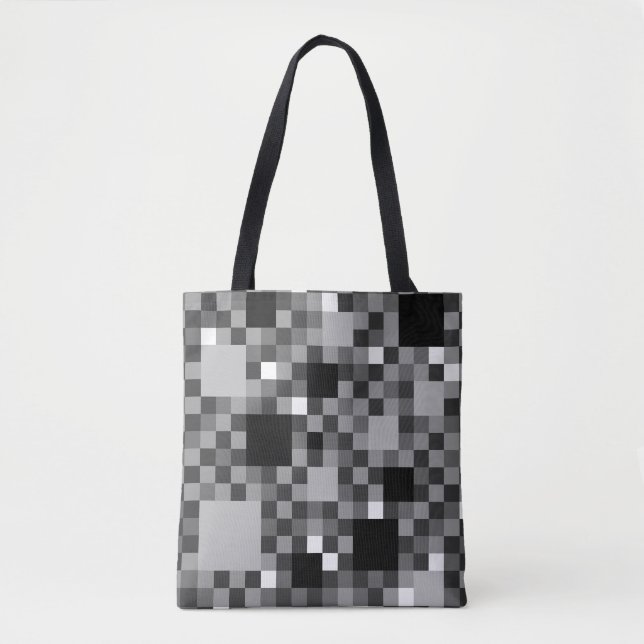 Digitale schwarze Pixel kleine Quadrate (Vorderseite)