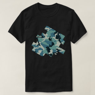 Digitale Skizze für die Winter-Camouflage T-Shirt