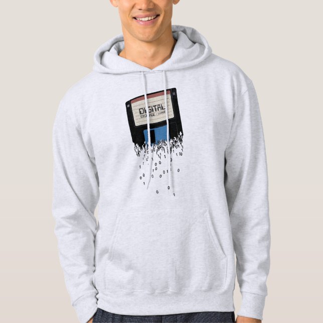 Digitale Speicherung Retro Diskette Hoodie (Vorderseite)