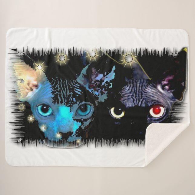 Digitale Sphynx-Katzen Sherpadecke (Vorderseite (Horizontal))