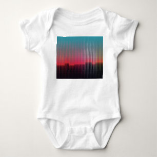 Digitale Stadtplätze: futuristische Weichheit. Baby Strampler