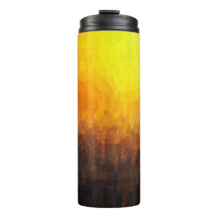 Digitale Struktur der Malerei. Abstrakte Kunst Thermosbecher