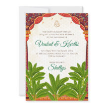Digitale südindische Hochzeitseinladungen Telugu E