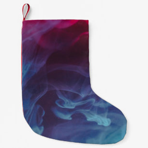 Digitale Tapete in Blau, Rot und Schwarz Kleiner Weihnachtsstrumpf