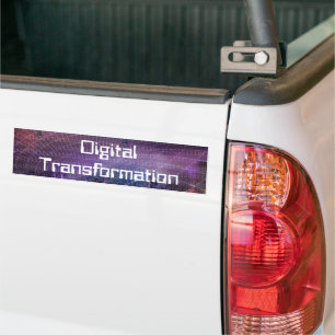 Digitale Transformation für Unternehmen Autoaufkleber