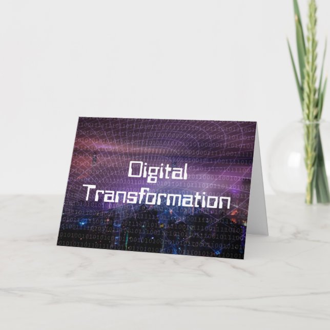 Digitale Transformation für Unternehmen Karte (Vorderseite)