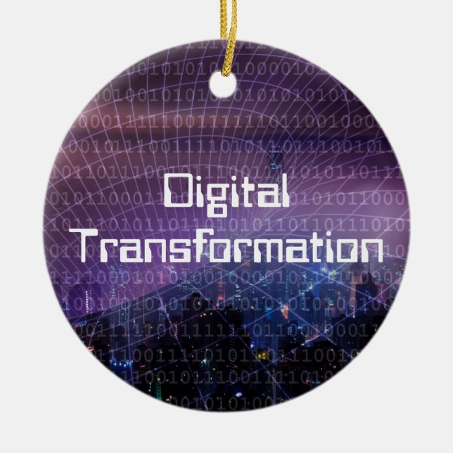 Digitale Transformation für Unternehmen Keramik Ornament (Vorne)