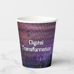 Digitale Transformation für Unternehmen Pappbecher