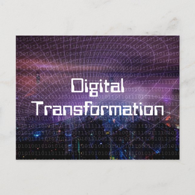 Digitale Transformation für Unternehmen Postkarte (Vorderseite)