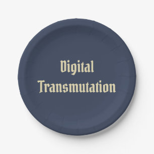 Digitale Transmutation Pappteller