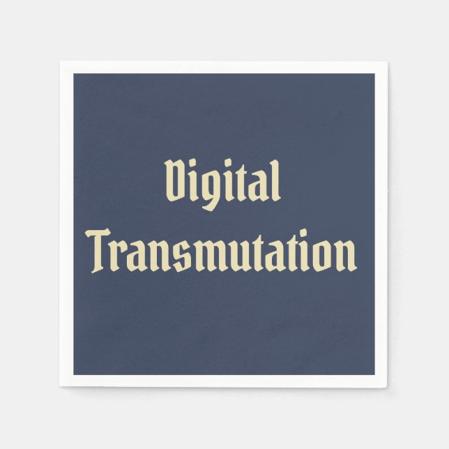 Digitale Transmutation Serviette (Vorderseite)