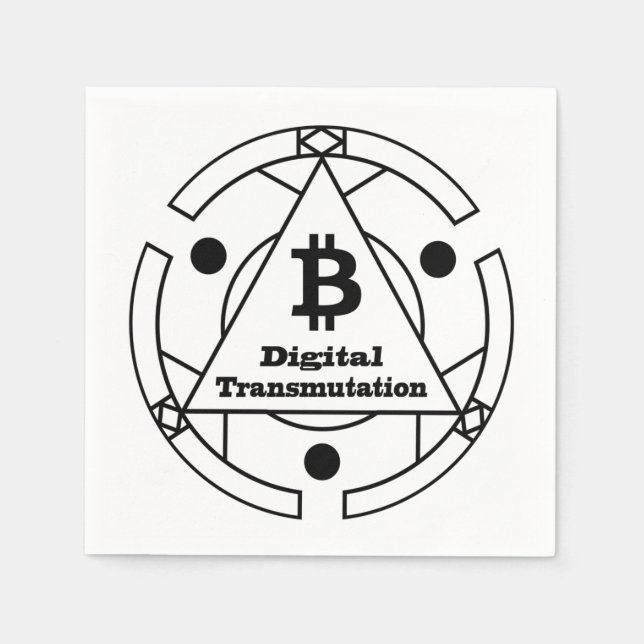 Digitale Transmutationalchemie Serviette (Vorderseite)