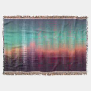 Digitale urbane Landschaft, bunte Plätze. Decke