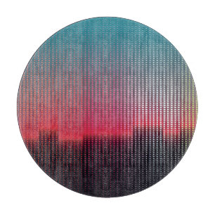 Digitale urbane Quadrate: futuristische Unschärfe. Schneidebrett