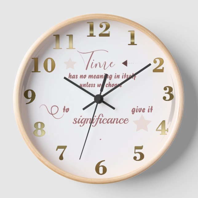 Digitale Wanduhr Zeit (Vorderseite)