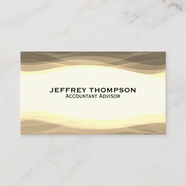 Digitale Waves | Kreatives Abstrakt Visitenkarte (Vorderseite)