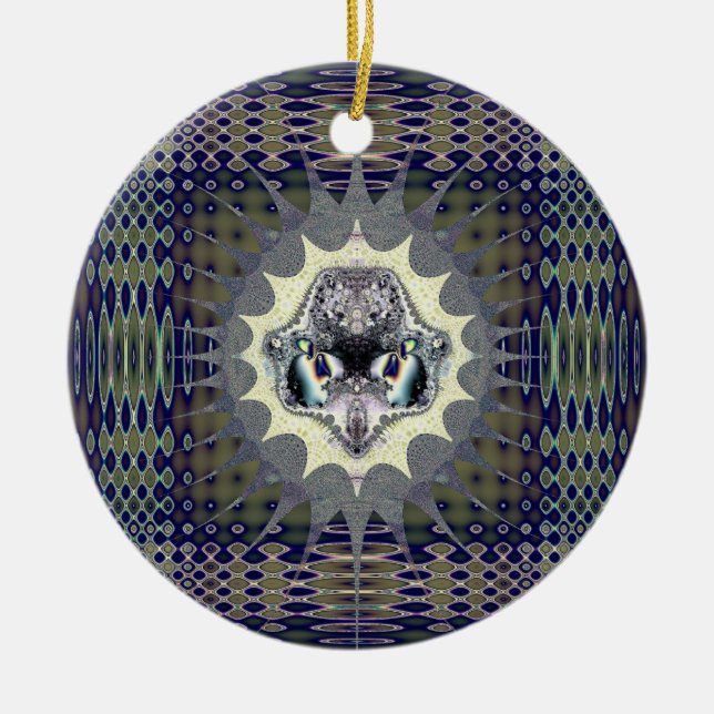 Digitale Welt Keramik Ornament (Vorne)