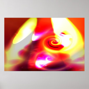 Digitaler Abstrakter Druck auf dem Computer Poster