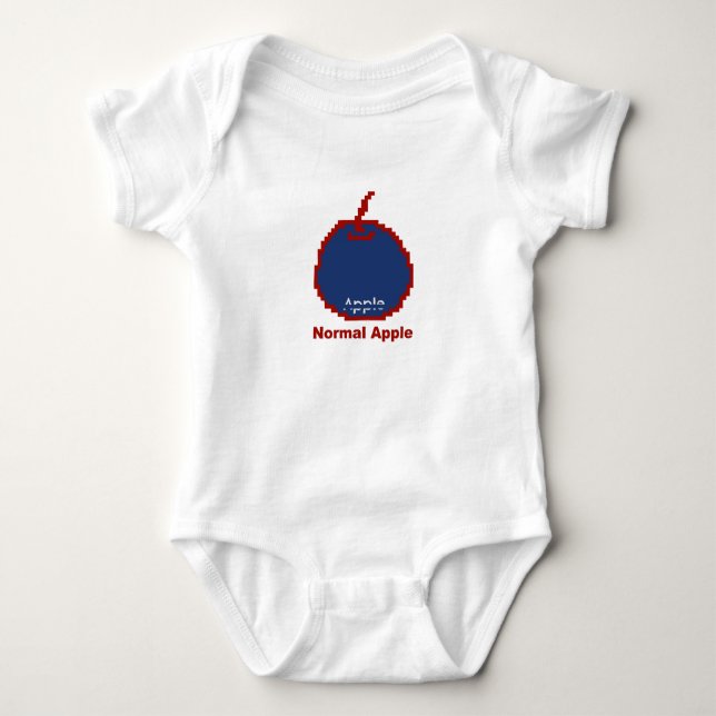 Digitaler Apple Baby Strampler (Vorderseite)