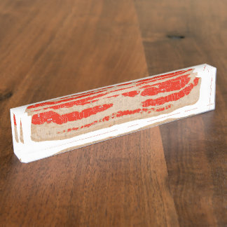Digitaler Bacon Strip Namensplakette