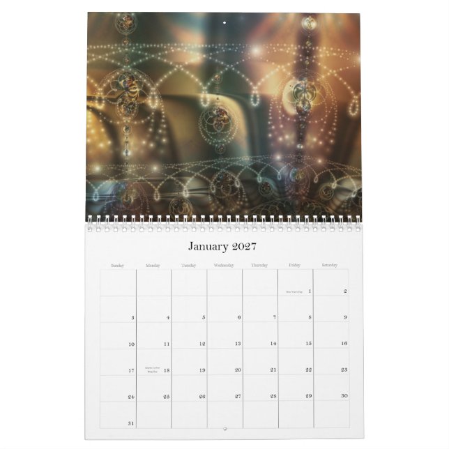 Digitaler Barockkalender 2021 Fraktal Kalender (Jan 2027)