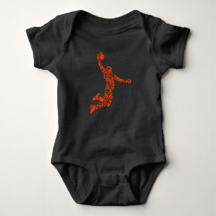 Digitaler Basketball-Dunk-Slam-Sport Baby Strampler