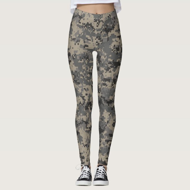 Digitaler Camouflage-Druck für die militärische Ca Leggings (Vorderseite)