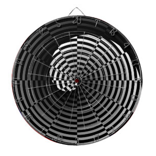 Digitaler Checker Yin Yang von Kenneth Yoncich Dartscheibe