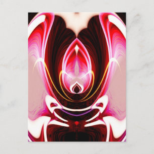 Digitaler Computer Moderne Abstrakte Kunst Postkarte