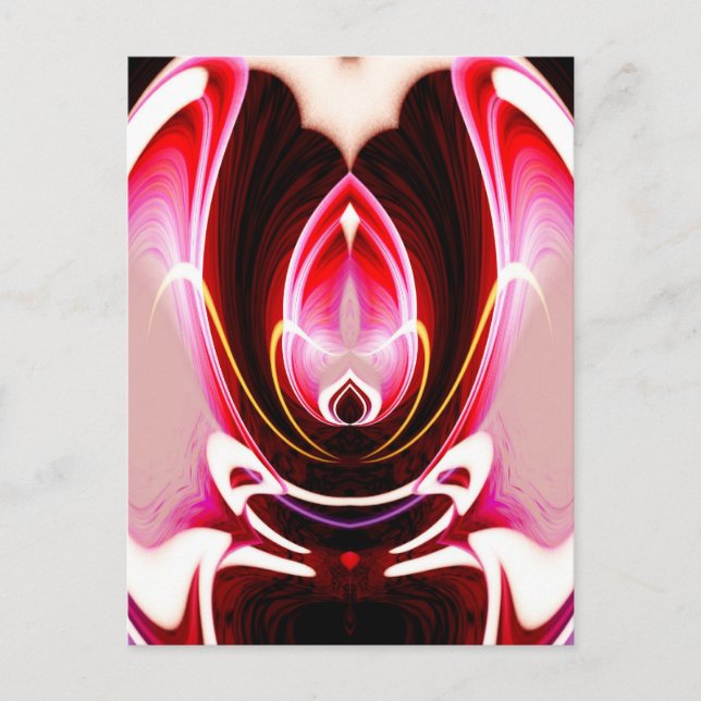 Digitaler Computer Moderne Abstrakte Kunst Postkarte (Vorderseite)