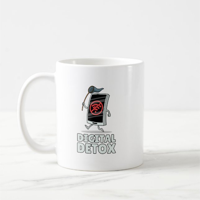 Digitaler Detox Kaffeetasse (Links)