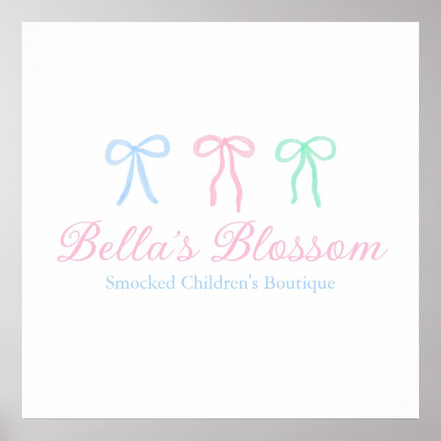 Digitaler Download von Preppy-Wasserfarben-Boxen-L Poster (Vorne)