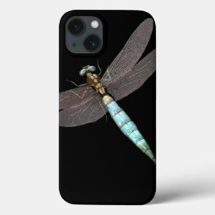 Digitaler Dragonfly Nah auf Schwarz Case-Mate iPhone Hülle