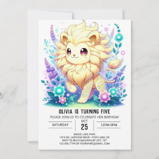 Digitaler Geburtstag mit bezaubernder individuelle Einladung