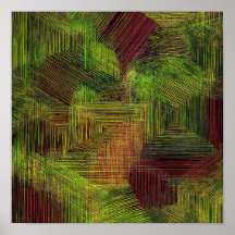 Digitaler Glitch-Geometrischer Stoffmuster