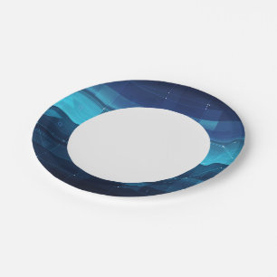 Digitaler High-Tech-Hintergrund Pappteller