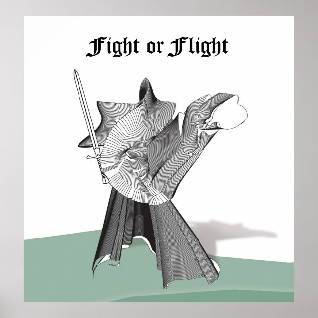 Digitaler Krieger Poster (Vorne)