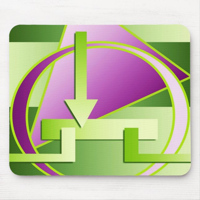 Digitaler Kunstdruck "Schaltplan" Mousepad (Vorne)