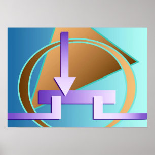 Digitaler Kunstdruck "Schaltplan" Poster