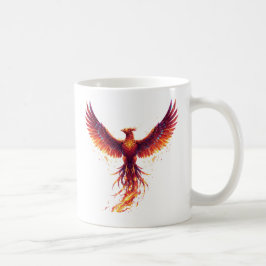 Digitaler Phönix Wiedergeburtsgeist Kaffeetasse