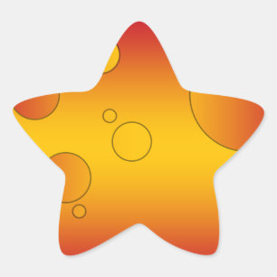 Digitaler Pop Kunst: Flaggenfarben Spaniens Stern-Aufkleber