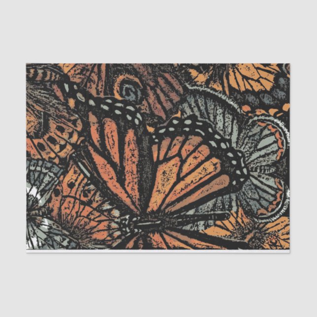 Digitaler Schmetterling Seidenpapier (Vorderseite)