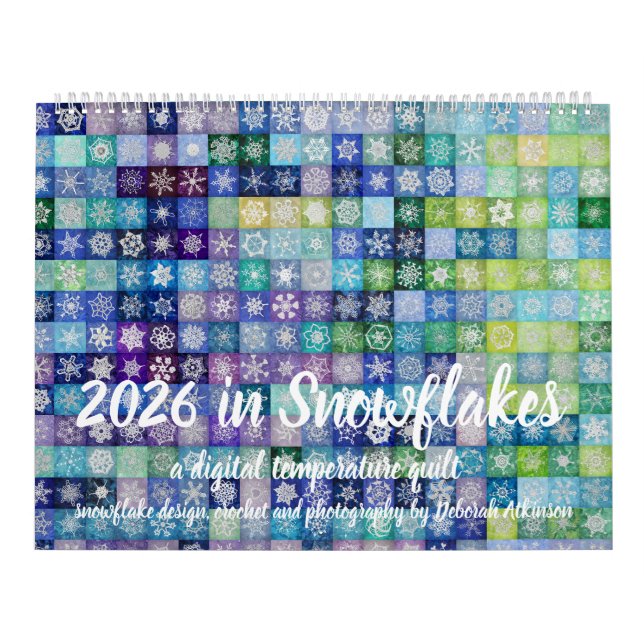 Digitaler Snowflake-Temperaturquilt-Kalender 2026 Kalender (Titelbild)