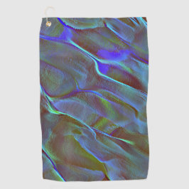 Digitaler Stein in satinfarbenem Blau Golfhandtuch