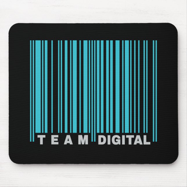 Digitaler Strichcode für Nerd Mousepad (Vorne)