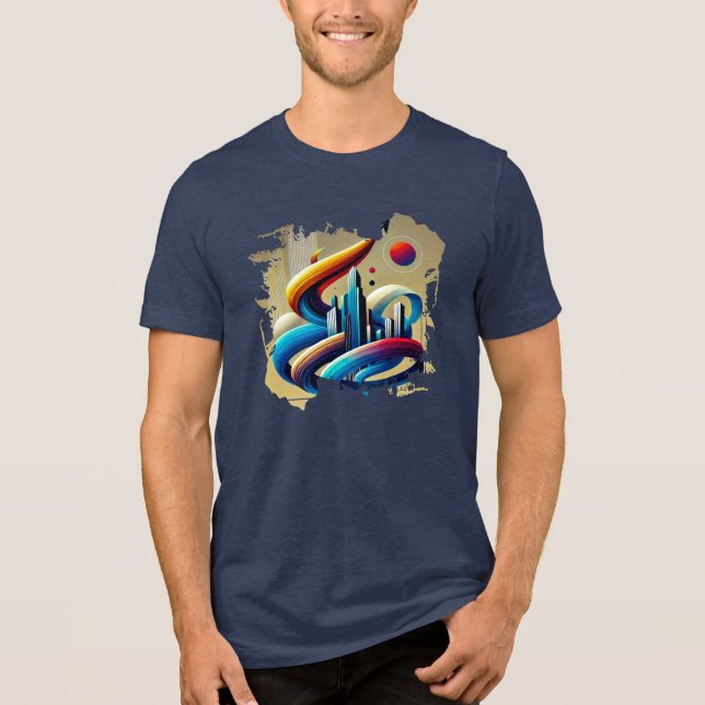 Digitaler T - Shirt - Urban Graffiti (Vorderseite)
